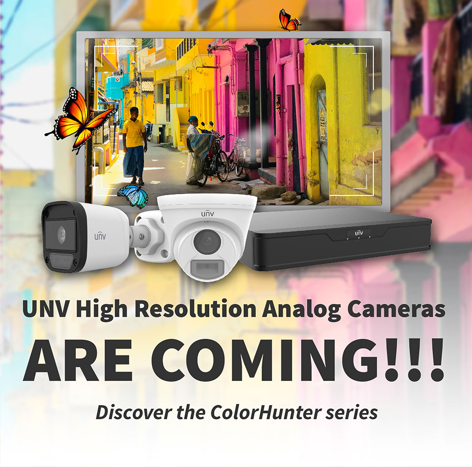 UNV وارد بازار دوربین های مداربسته آنالوگ شد !